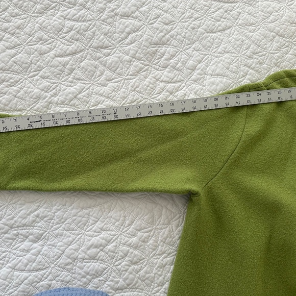 Eileen Fisher Spring Green Boiled Wool Coat: Size XL. - Picture 12 of 13